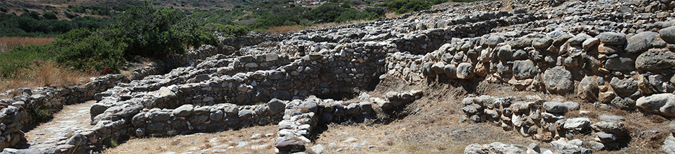 Panorama na ruiny Gournii